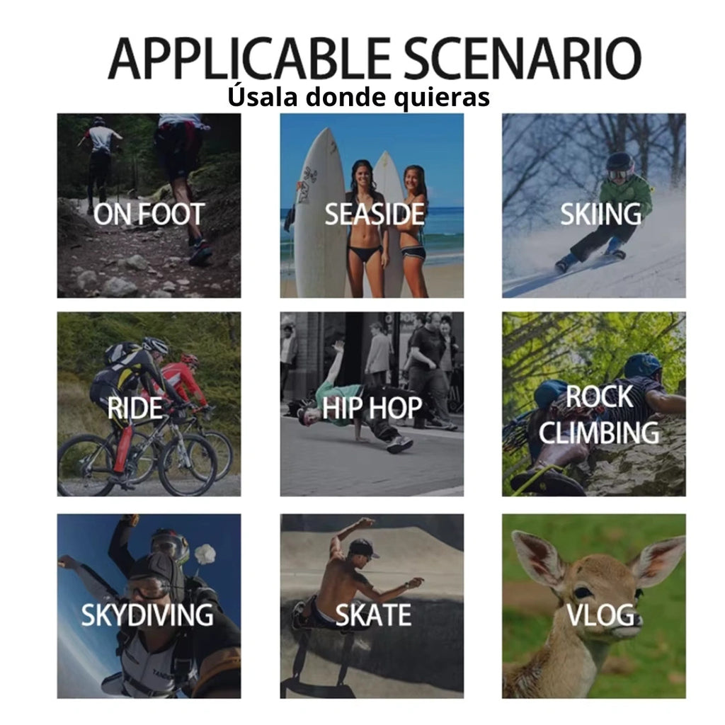 📸🏍️ 1080P HD Mini Action Camera with WiFi & Waterproof Design 🌧️🚴