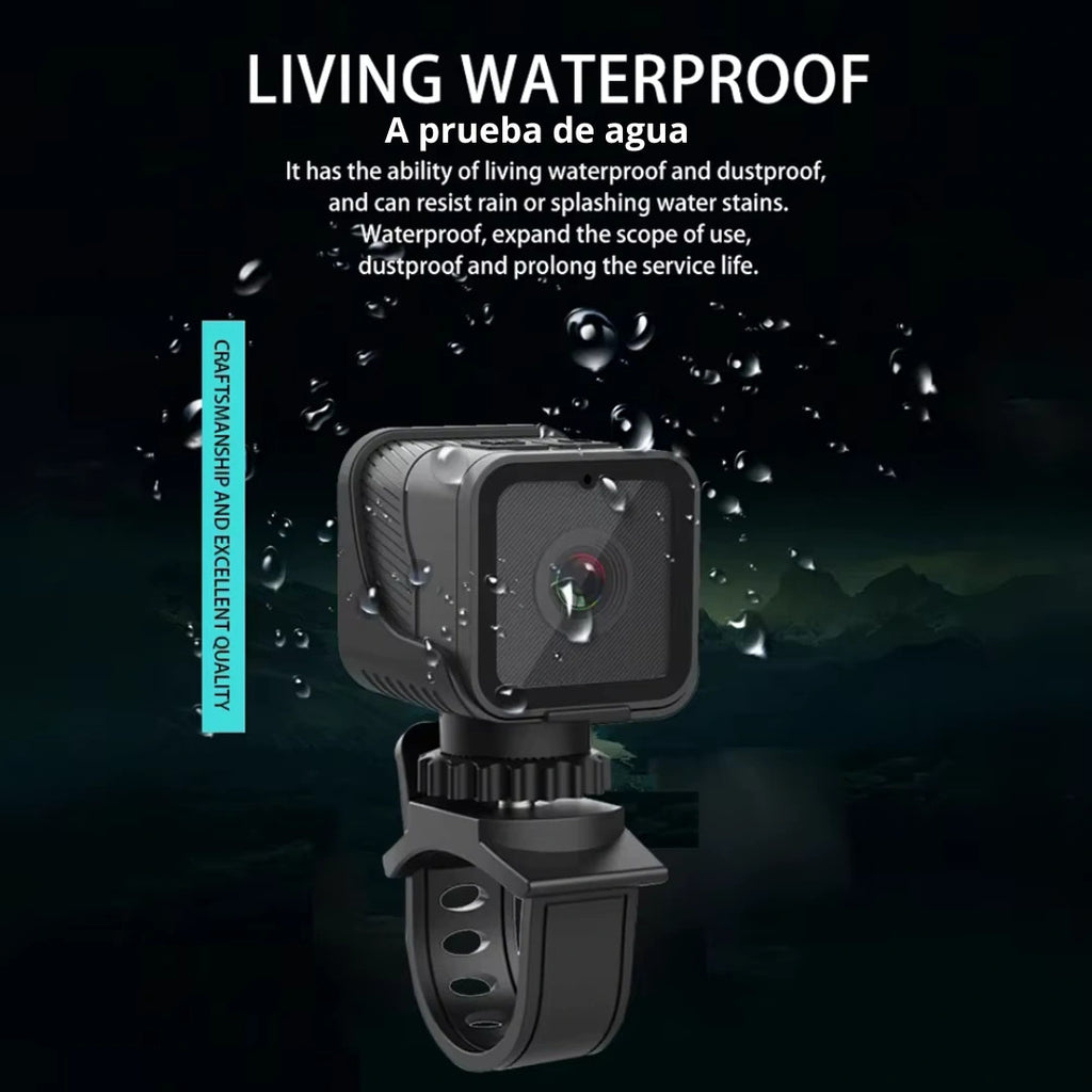 📸🏍️ 1080P HD Mini Action Camera with WiFi & Waterproof Design 🌧️🚴