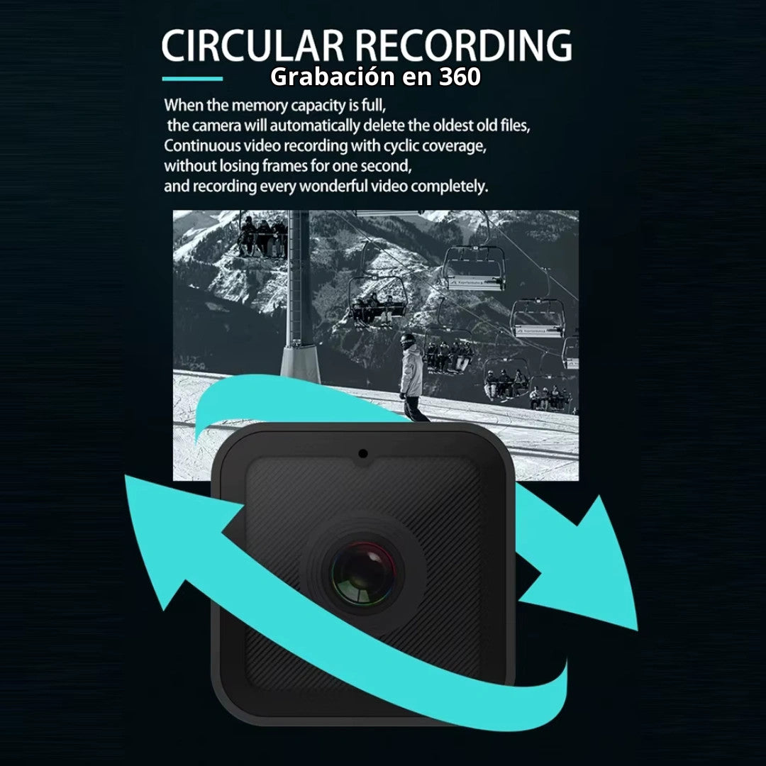 📸🏍️ 1080P HD Mini Action Camera with WiFi & Waterproof Design 🌧️🚴