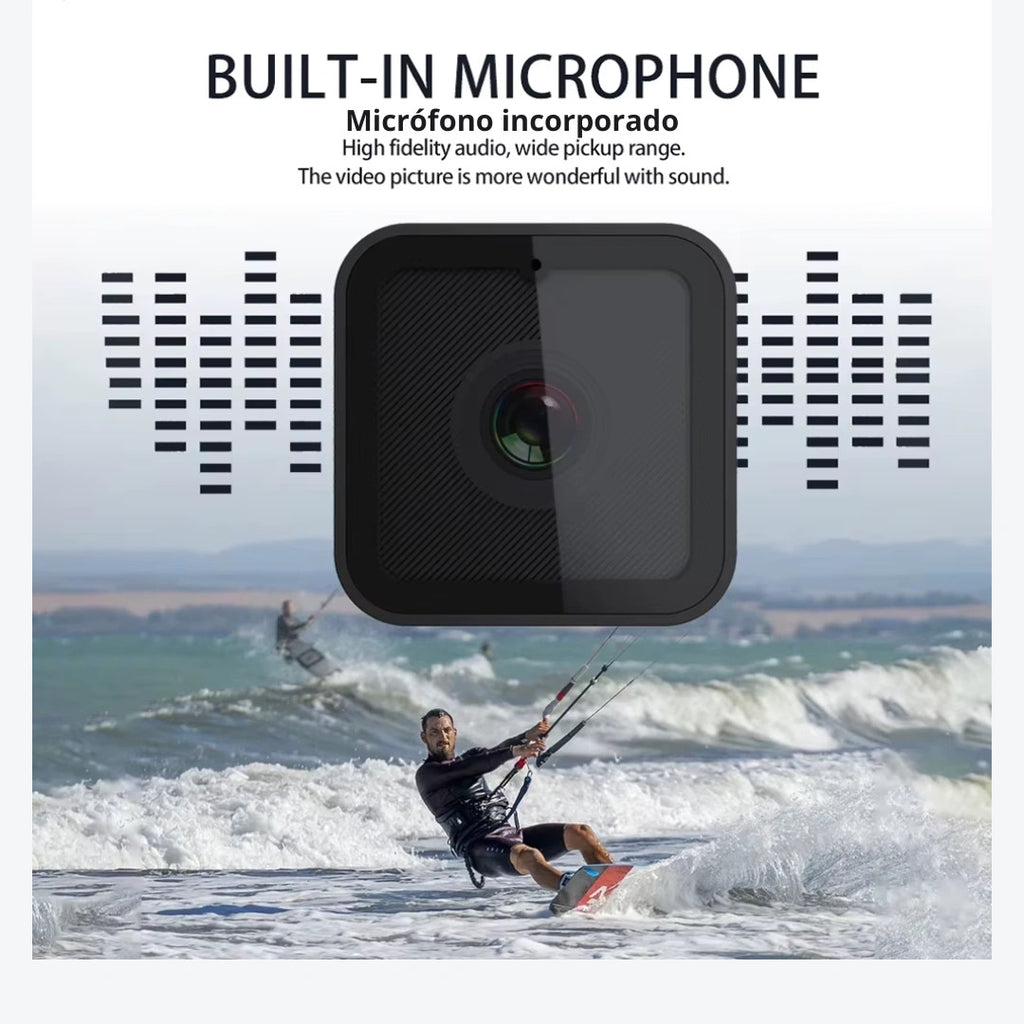 📸🏍️ 1080P HD Mini Action Camera with WiFi & Waterproof Design 🌧️🚴
