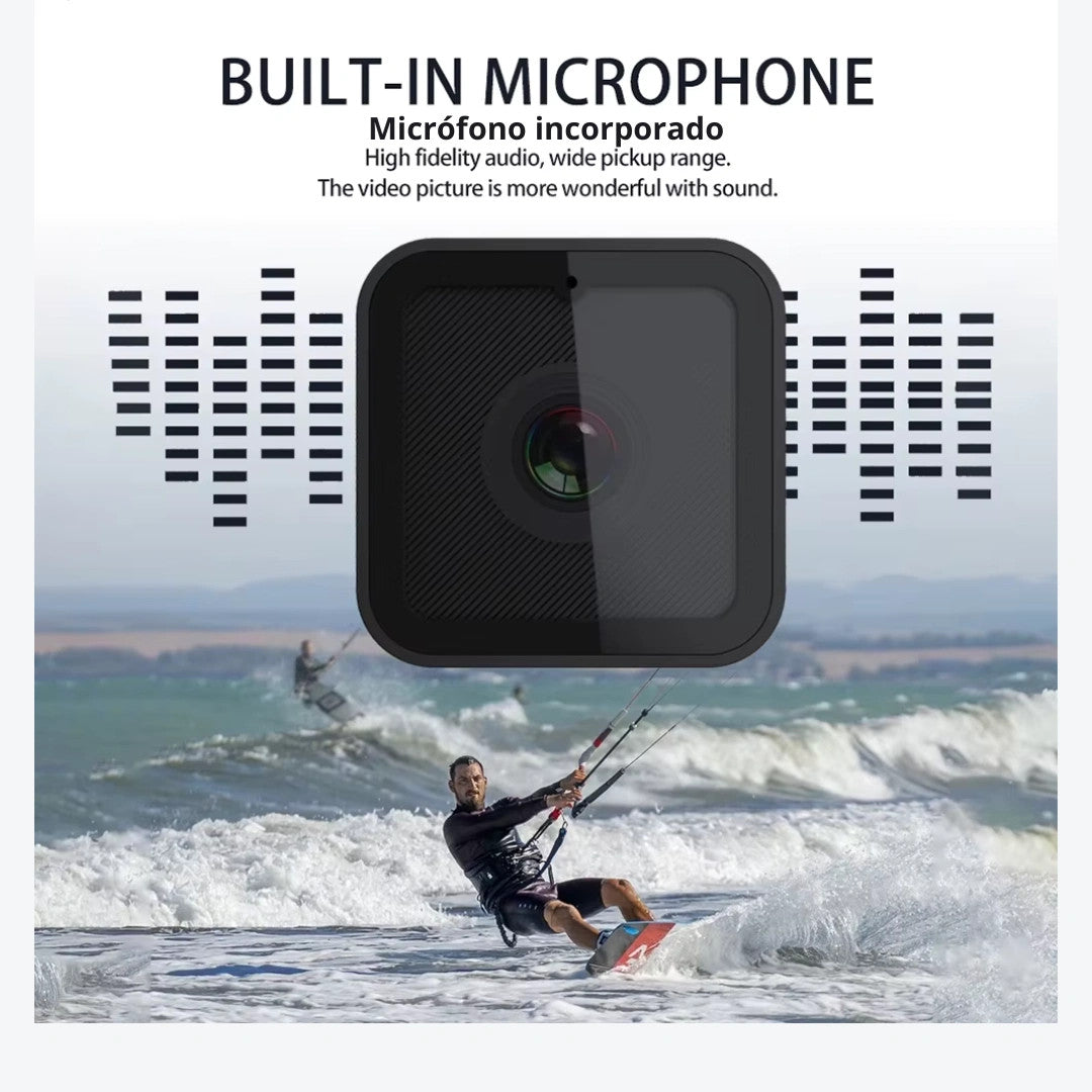 📸🏍️ 1080P HD Mini Action Camera with WiFi & Waterproof Design 🌧️🚴