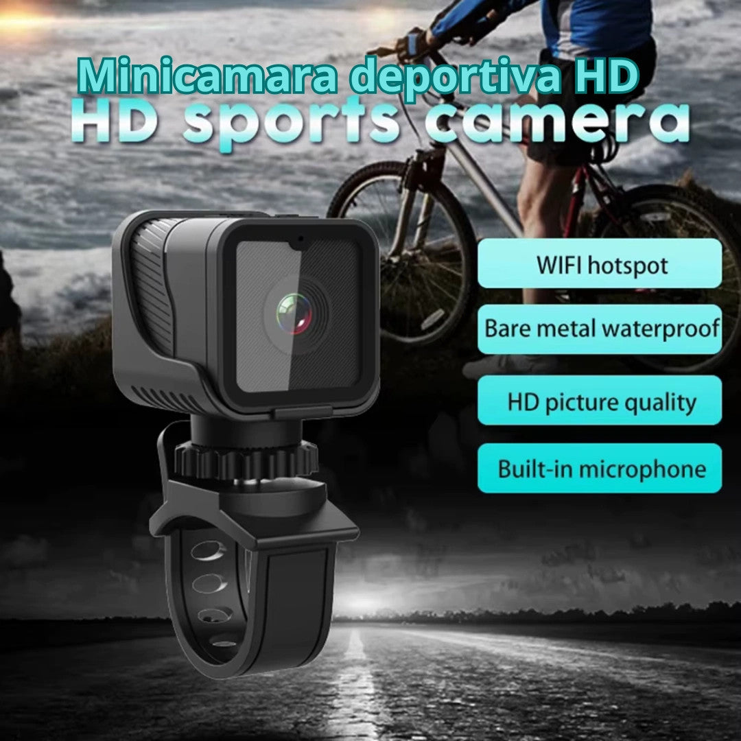 📸🏍️ 1080P HD Mini Action Camera with WiFi & Waterproof Design 🌧️🚴