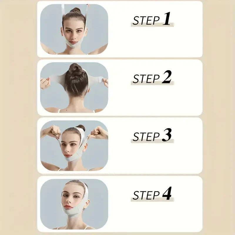 Correa de elevación facial ajustable en forma de V