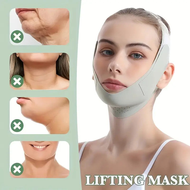 Correa de elevación facial ajustable en forma de V