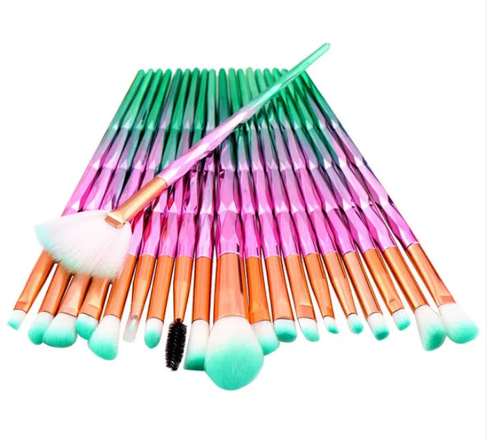 Juego de 20 brochas de maquillaje cosméticas para ojos y labios