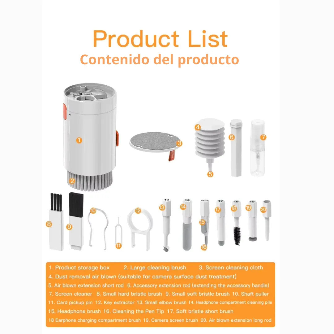 Kit de herramientas de limpieza de teclado 20 en 1