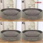 Oval Plush Pet Bed: XL Comfort for Your Furry King or Queen