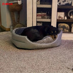 Oval Plush Pet Bed: XL Comfort for Your Furry King or Queen