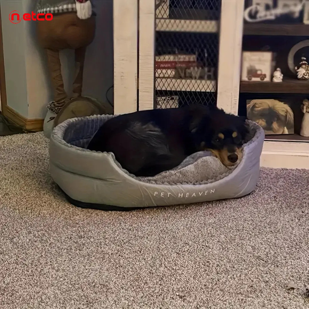 Oval Plush Pet Bed: XL Comfort for Your Furry King or Queen