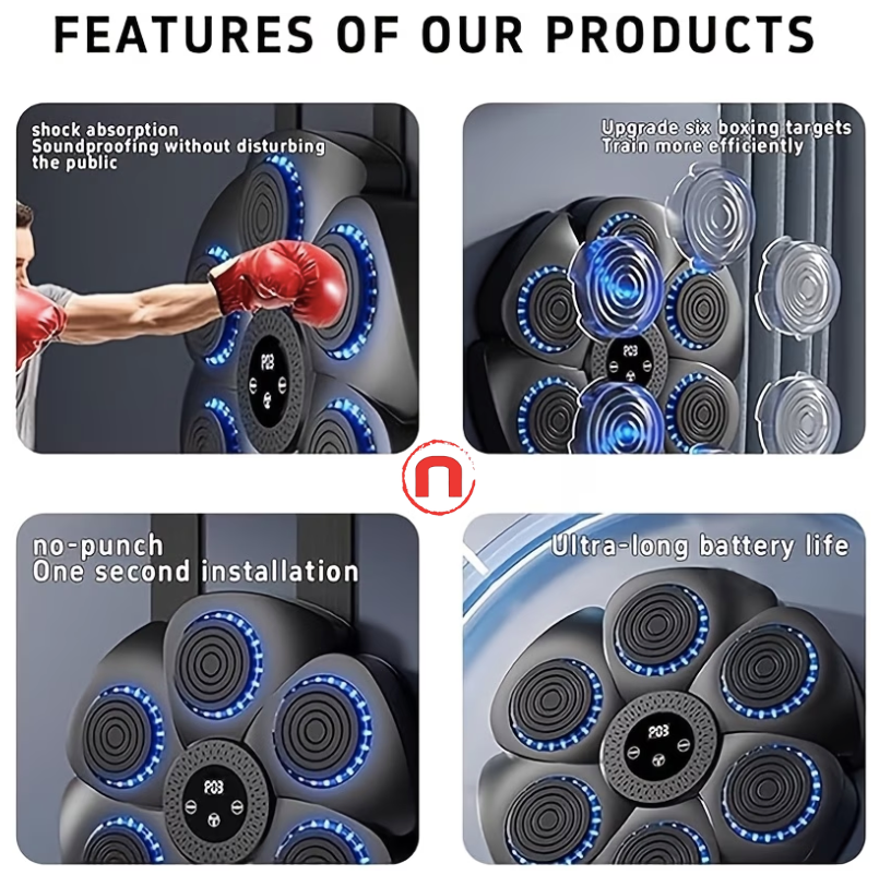 Smart Electronic Music Boxing Machine with Gloves