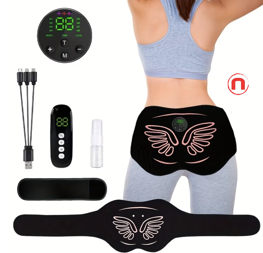 Electric Hip Trainer & Muscle Stimulator with Remote Control