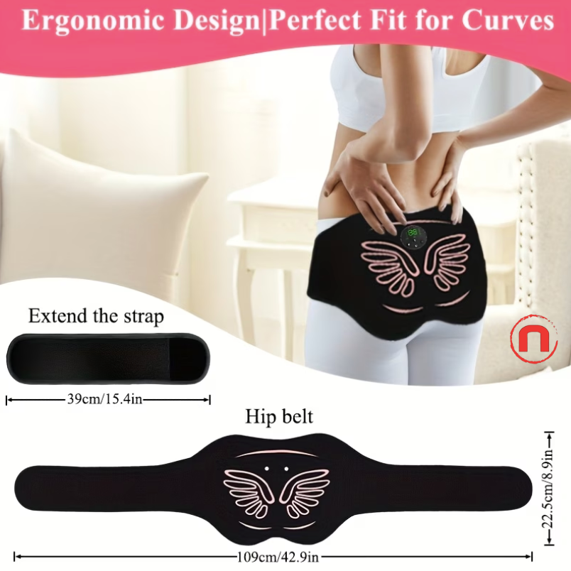 Electric Hip Trainer & Muscle Stimulator with Remote Control