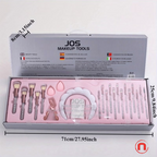 Juego de 23 brochas de maquillaje premium con purpurina