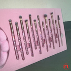 Juego de 23 brochas de maquillaje premium con purpurina