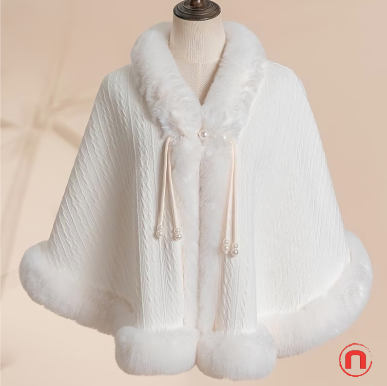 Luxury Thick Wool Cape Shawl
