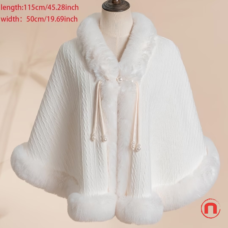 Luxury Thick Wool Cape Shawl