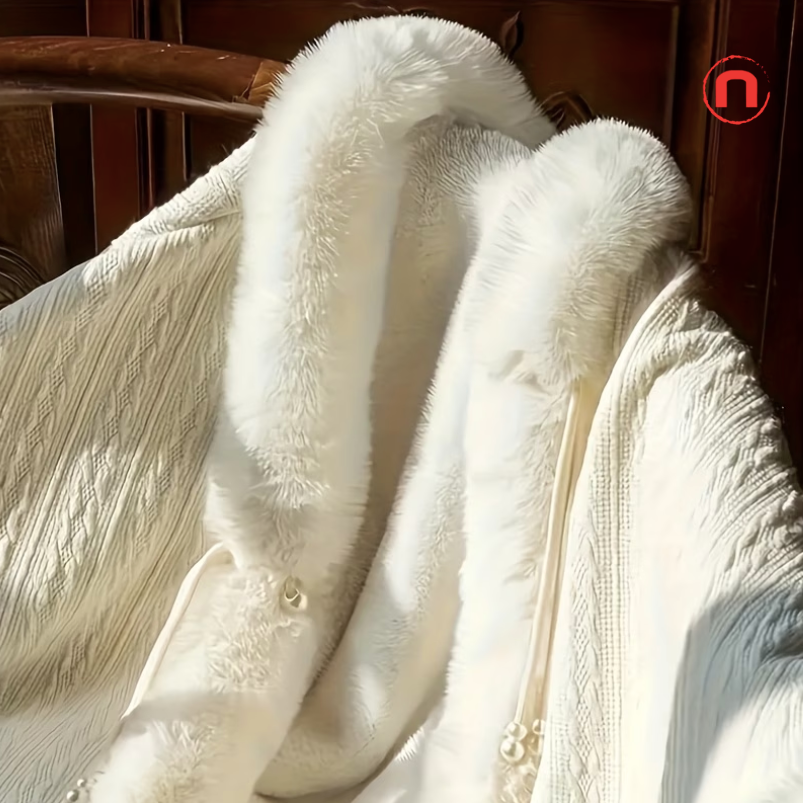 Luxury Thick Wool Cape Shawl