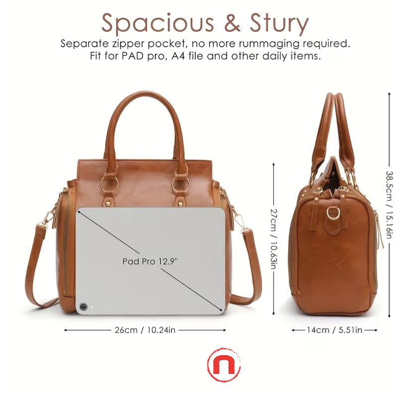 Vintage Large Capacity Tote Bag for Women