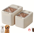 Large Pet Food Storage Container with Flip Lid & Dispenser