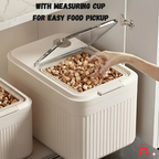 Large Pet Food Storage Container with Flip Lid & Dispenser