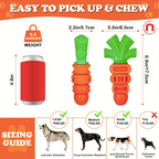 Carrot-Shaped Chew Toy for Dogs – Durable Nylon Fun