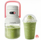 Portable Blender Juicer – 33oz USB-C Rechargeable (Sweet Pink)