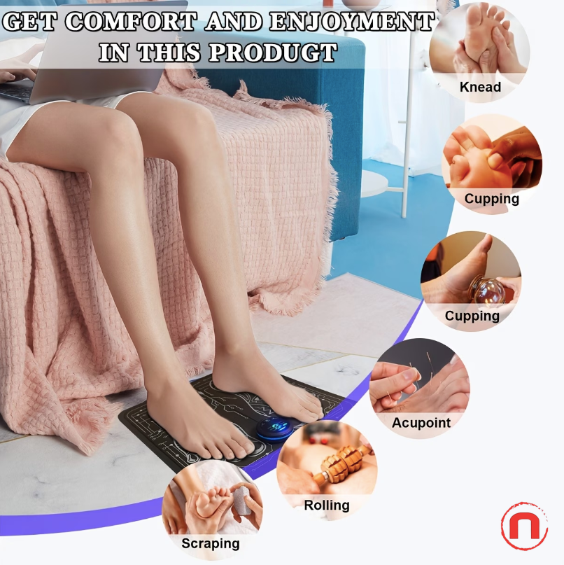 Portable Foot Massager with TENS Technology – Foldable Relaxation Device