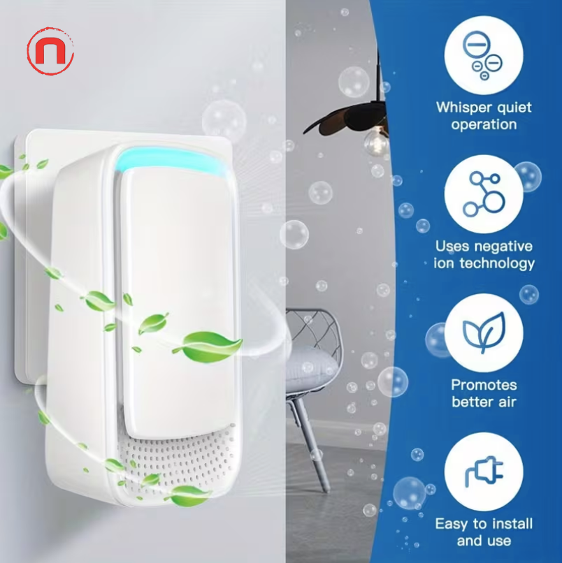 Plug-In Ionic Air Purifier Set 6 Pack (Filter-Free & Silent)