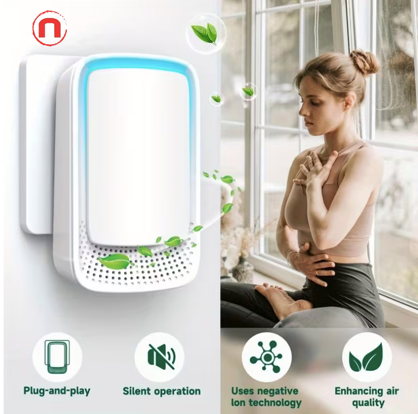 Plug-In Ionic Air Purifier Set 6 Pack (Filter-Free & Silent)