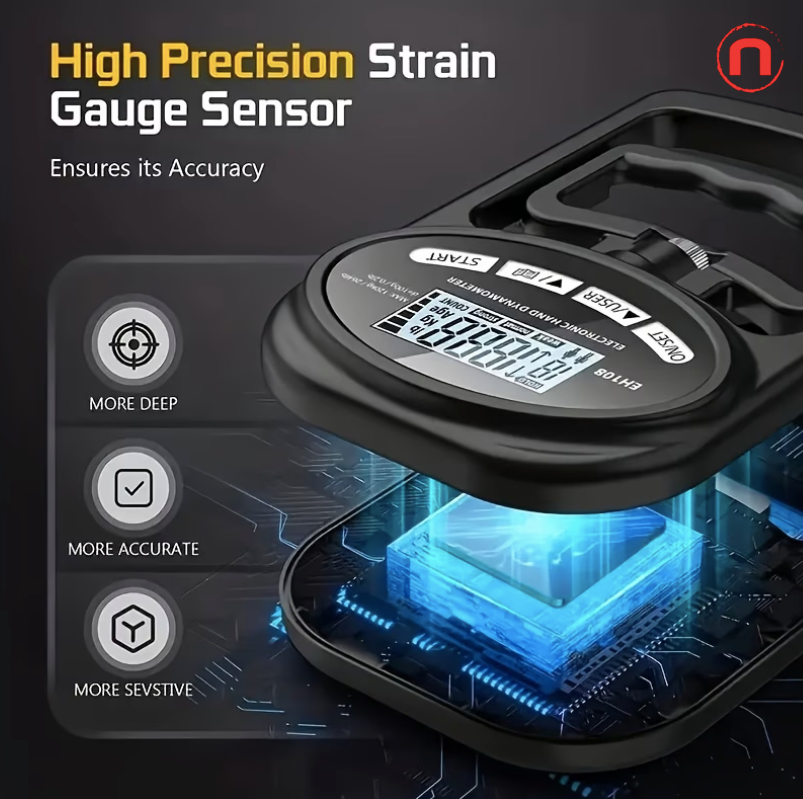 DRASPOTEE Electronic Hand Grip Strength Trainer – Up to 264lbs (120kg)