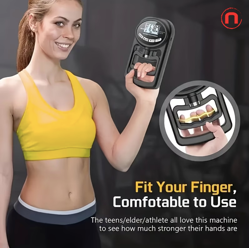 DRASPOTEE Electronic Hand Grip Strength Trainer – Up to 264lbs (120kg)