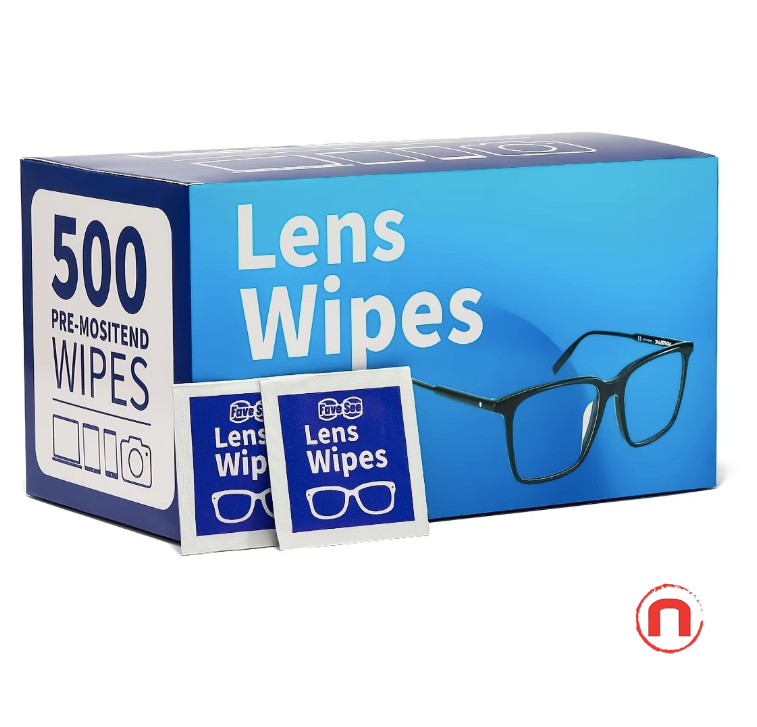 500 Lens Cleaning Wipes – Individually Wrapped, Streak-Free Care
