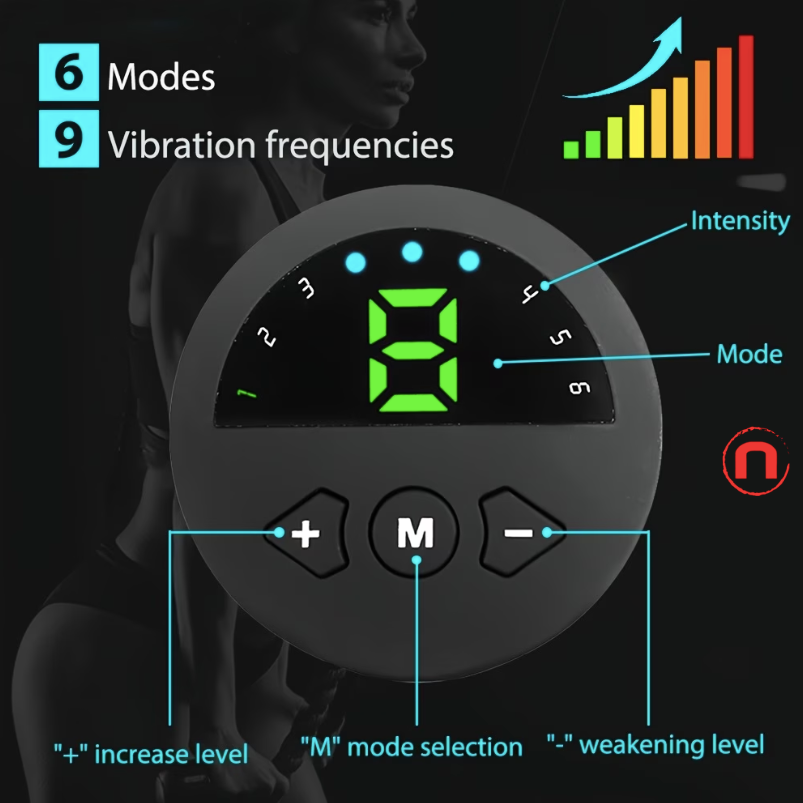 EMS Abdominal Muscle Stimulator Belt – LCD Fitness Trainer
