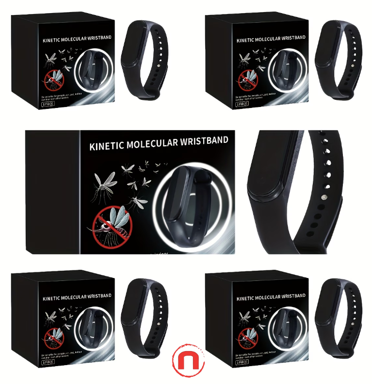 5-Pack Elegant Mosquito Repellent Bracelets – Outdoor Protection for Everyone