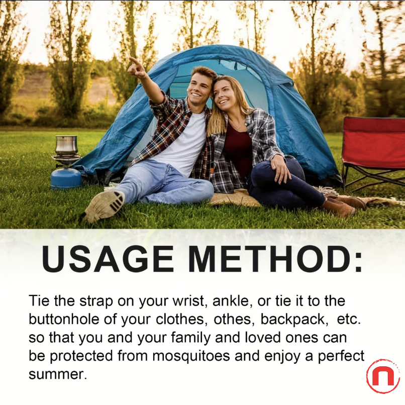 5-Pack Elegant Mosquito Repellent Bracelets – Outdoor Protection for Everyone