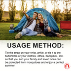 5-Pack Elegant Mosquito Repellent Bracelets – Outdoor Protection for Everyone