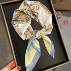 ✨ BELLA ROMA™ Luxury Satin Square Scarf 🧣💙