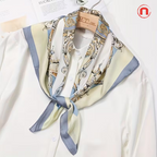 ✨ BELLA ROMA™ Luxury Satin Square Scarf 🧣💙