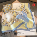 ✨ BELLA ROMA™ Luxury Satin Square Scarf 🧣💙