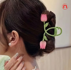 🌻 Floral Metal Hair Clip Set ✨🌼