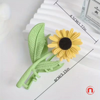 🌻 Floral Metal Hair Clip Set ✨🌼