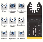 🔧 18PCS Titanium Oscillating Multi-Tool Blade Set