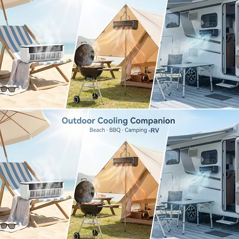 ❄️ Portable Ice Mist Cooling Fan