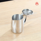 ☕ Stainless Steel Milk Frothing Pitcher – 350ml