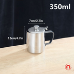 ☕ Stainless Steel Milk Frothing Pitcher – 350ml
