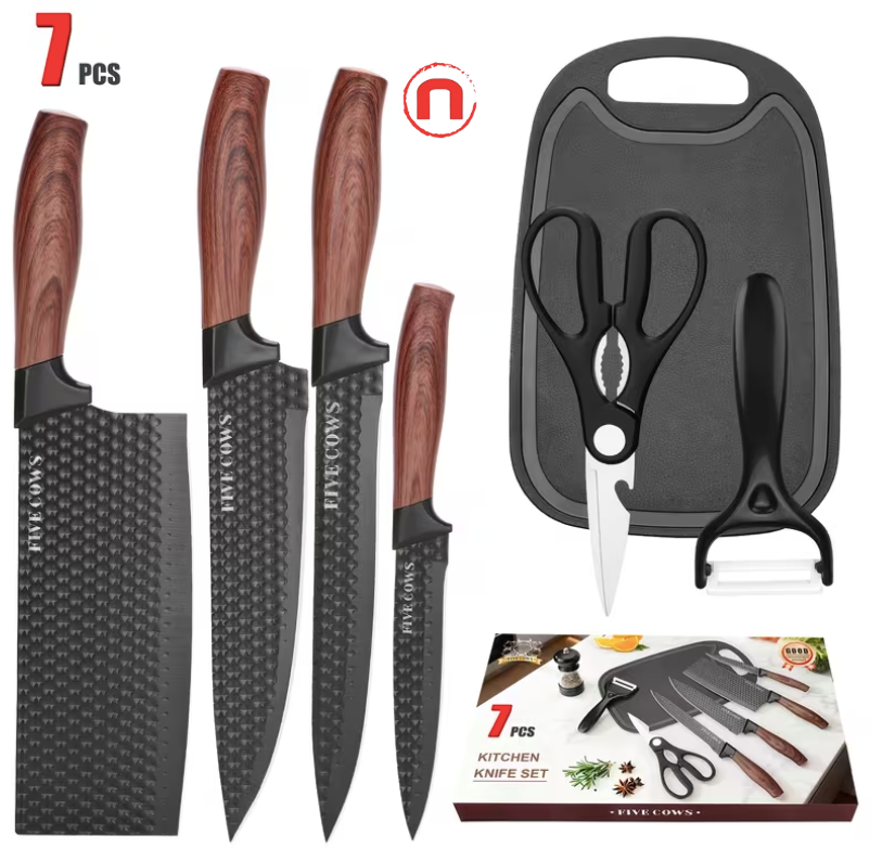 Professional 7-Piece Kitchen Knife Set 🔪👨‍🍳✨