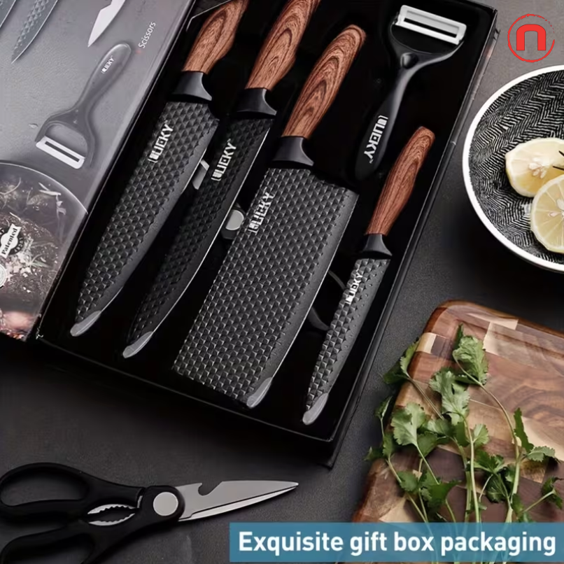 Professional 7-Piece Kitchen Knife Set 🔪👨‍🍳✨