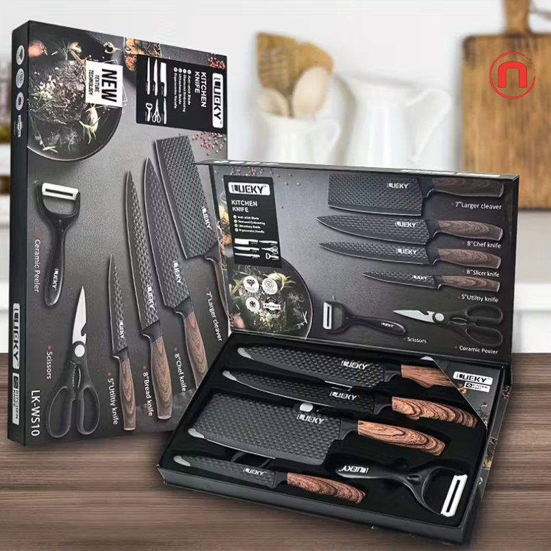 Professional 7-Piece Kitchen Knife Set 🔪👨‍🍳✨