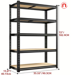 Heavy-Duty 5-Tier Metal Storage Shelving Unit 🏠🔩📦