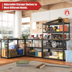 Heavy-Duty 5-Tier Metal Storage Shelving Unit 🏠🔩📦